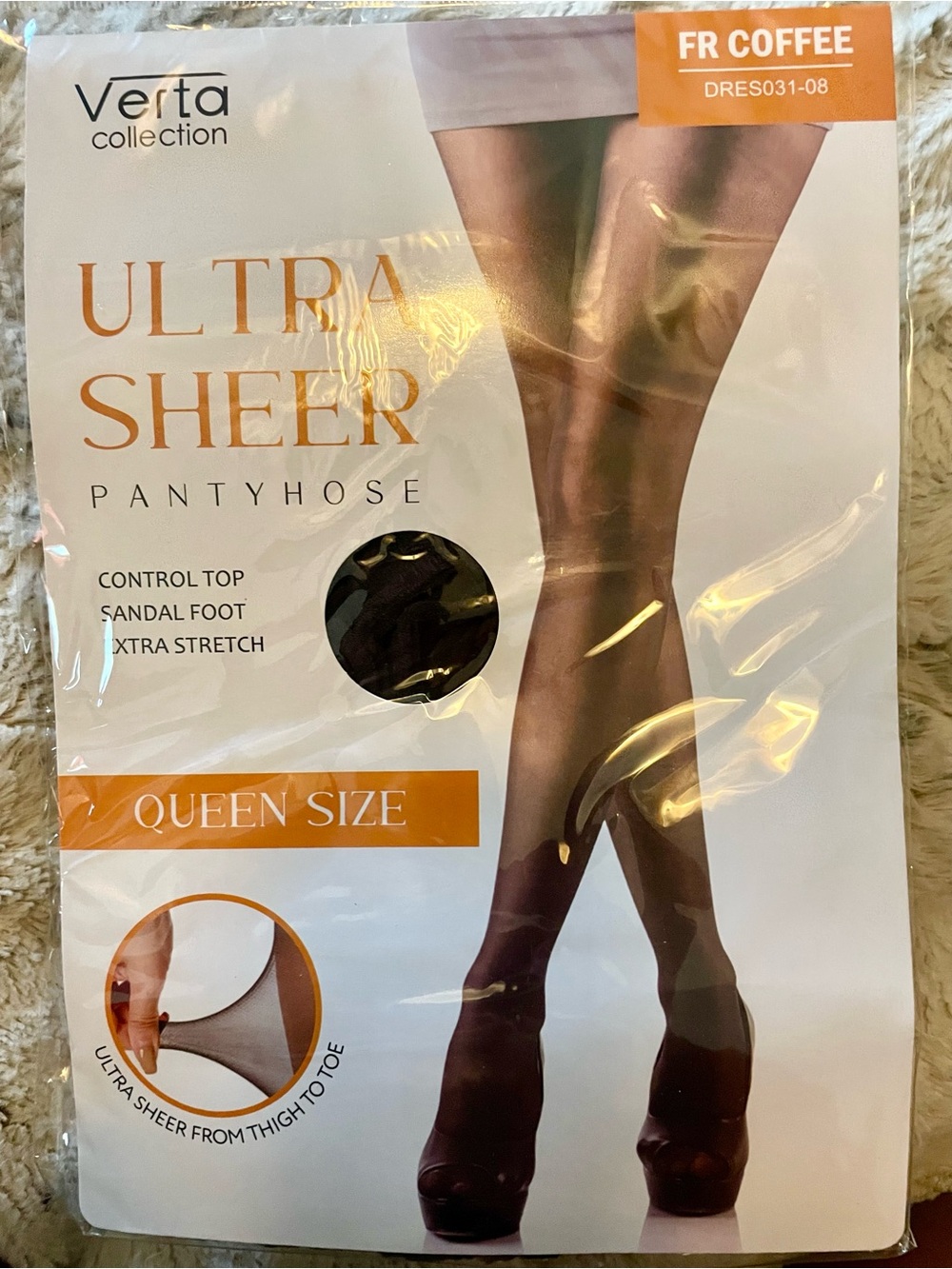 Hera Collection Sheer Pantyhose in Coffee Brown